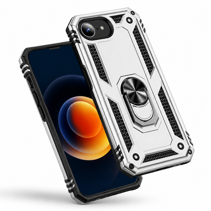 Grey heavy-duty protective phone cover for iPhone 17e and iPhone 16e
