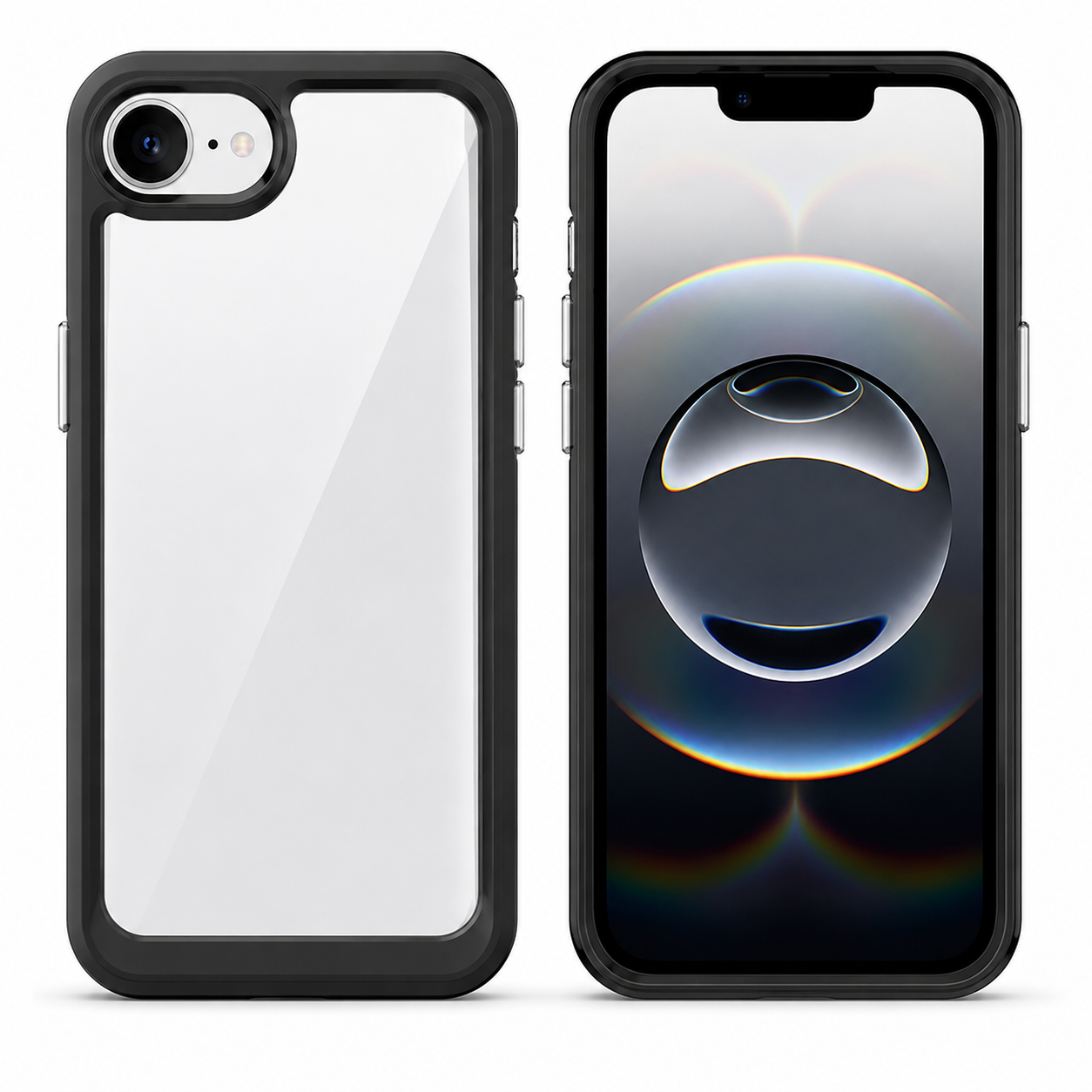 Acrylic Shockproof Case for Apple iPhone 17e / 16e - Black