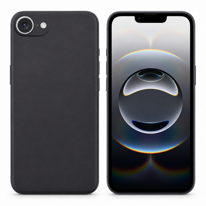 Matte Black Protective Case for Apple iPhone 17e / 16e - Black