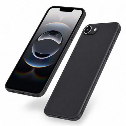 Matte Black Protective Case for Apple iPhone 17e / 16e - Black