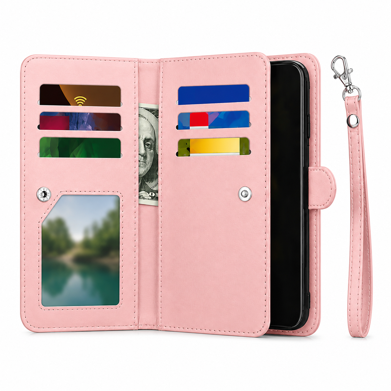iPhone accessories Canada – Rose Gold multi-card wallet case