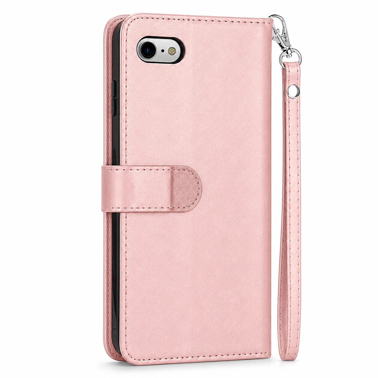 Rose Gold wallet case Canada with nine card slots and detachable cover