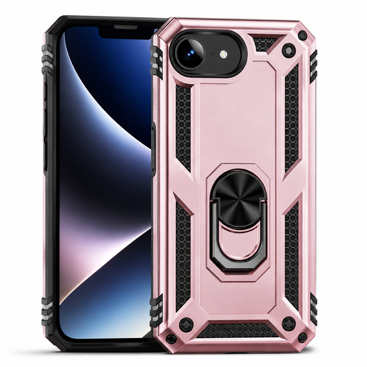 Rose Gold Anti-Drop Hybrid Case for Apple iPhone 17e and iPhone 16e
