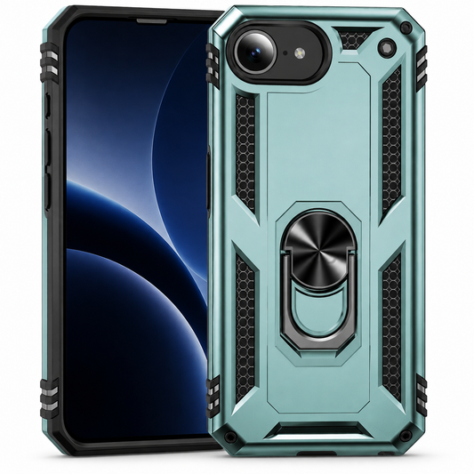 Midnight Green Anti-Drop Hybrid Case for Apple iPhone 17e and iPhone 16e
