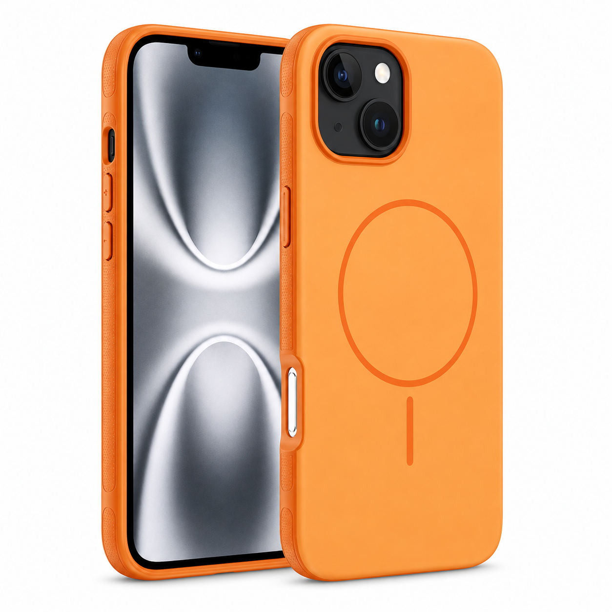 Glam MagSafe Case for Apple iPhone 15 - Orange