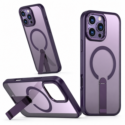 Purple MagSafe iStand case for Apple iPhone 16 Pro Max
