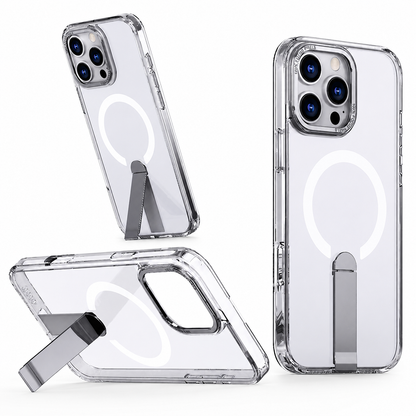 Clear MagSafe iStand case for Apple iPhone 16 Pro Max

