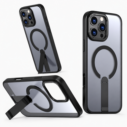 Black MagSafe iStand case for Apple iPhone 16 Pro Max
