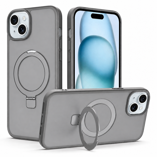Robust MagSafe Stand Case for Apple iPhone 15 - Grey