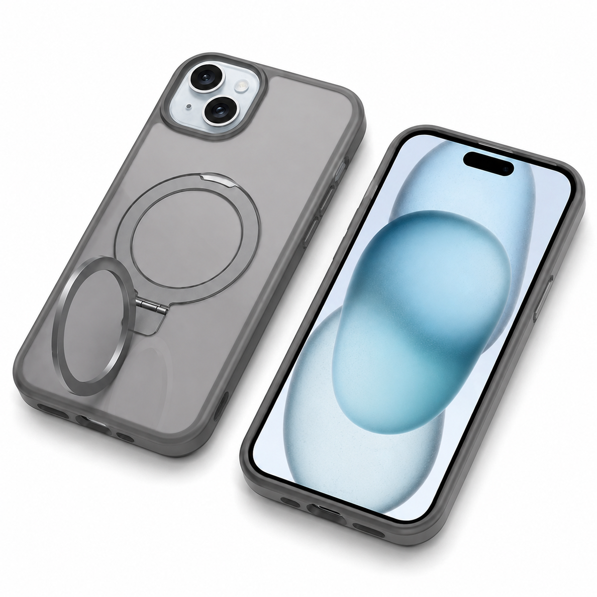 Heavy duty MagSafe stand case for iPhone 13 with camera protection