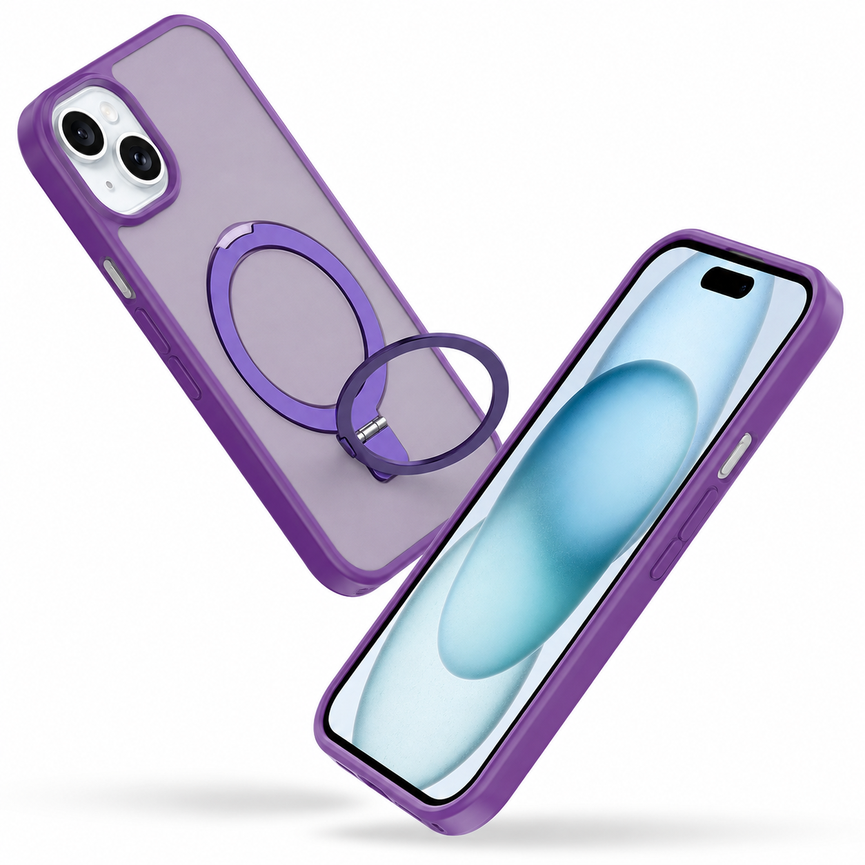 Shockproof iPhone 13 MagSafe stand cover with slim protective design