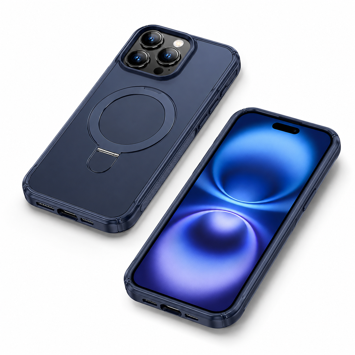 Magsafe Vivid Design Case for Apple iPhone 14 Pro - Blue - side profile product view