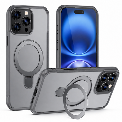 Grey Magsafe Vivid Design Case for Apple iPhone 16 Pro Max back view
