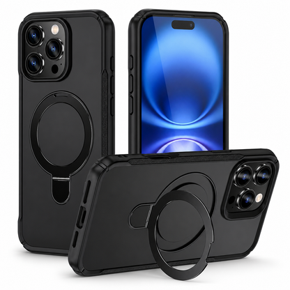 Black Magsafe Vivid Design Case for Apple iPhone 16 Pro Max back view
