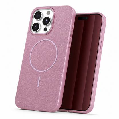 Apple iPhone 16 Pro Max Purple Glitsy MagSafe protective case
