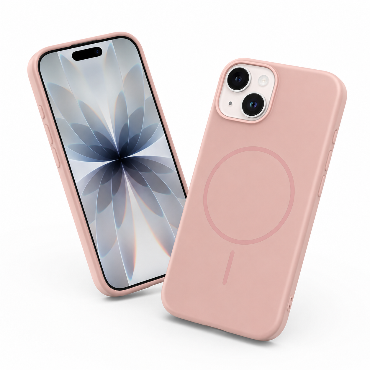 Vibrant silicone MagSafe cover for iPhone 13 with camera and drop protection