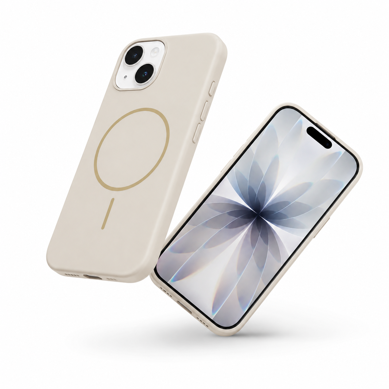 Vibrant silicone MagSafe cover for iPhone 13 with camera and drop protection