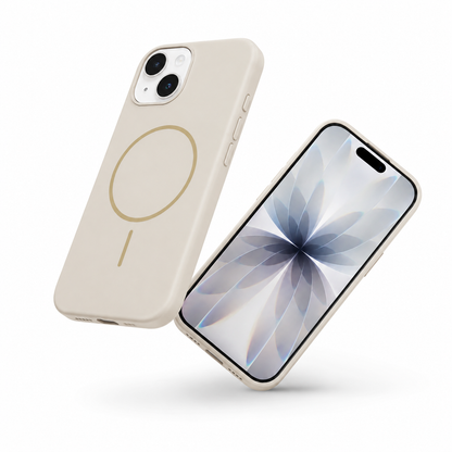 Vibrant silicone MagSafe cover for iPhone 13 with camera and drop protection