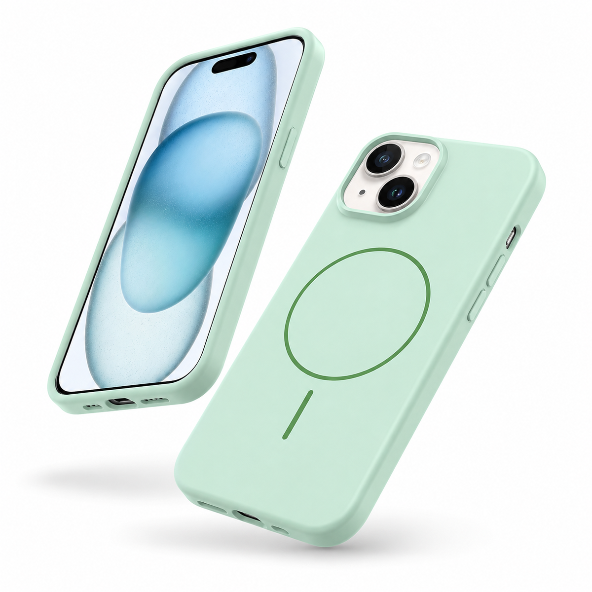 Protective MagSafe case for Apple iPhone 13 soft silicone mobile cover