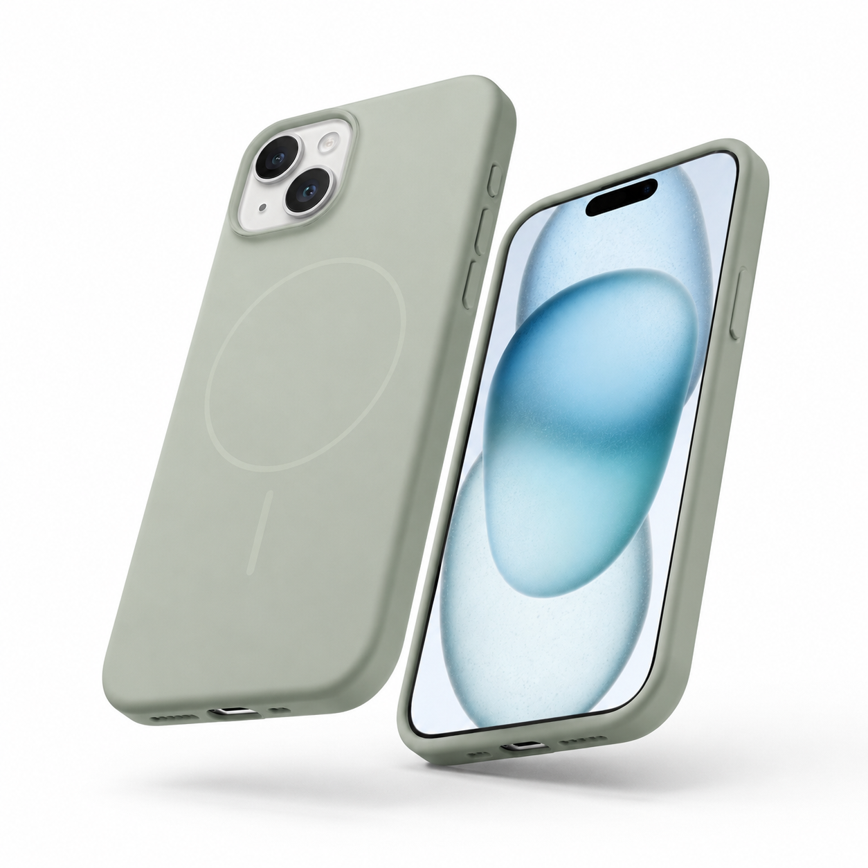 Protective MagSafe case for Apple iPhone 13 soft silicone mobile cover