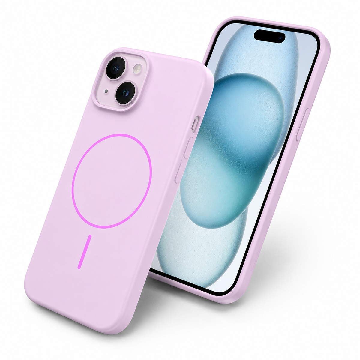 Vibrant MagSafe silicone case for Apple iPhone 14 with shockproof protection
