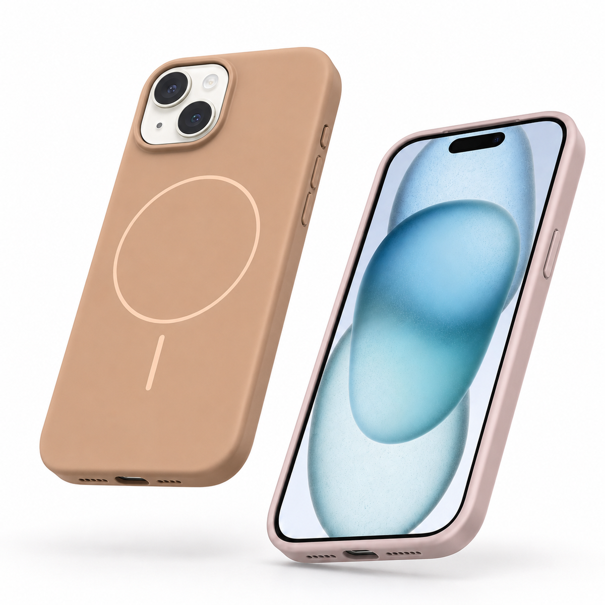 Protective MagSafe case for Apple iPhone 15 soft silicone mobile cover