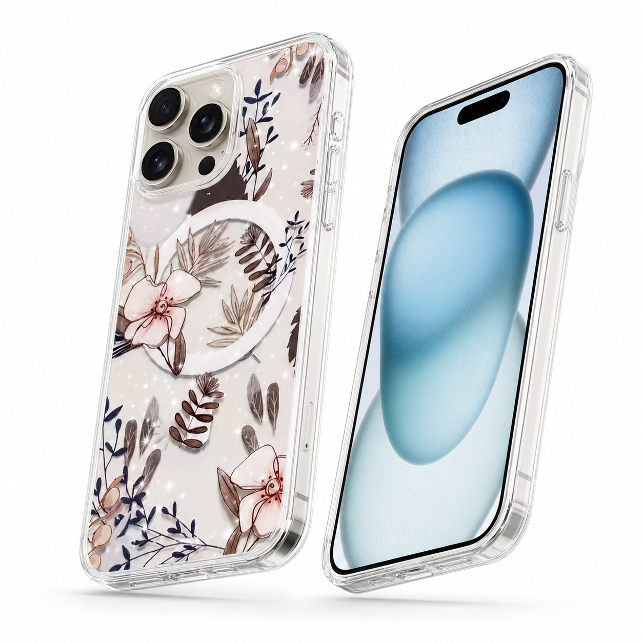 Floral petal protective case for Apple iPhone 16 Pro Max

