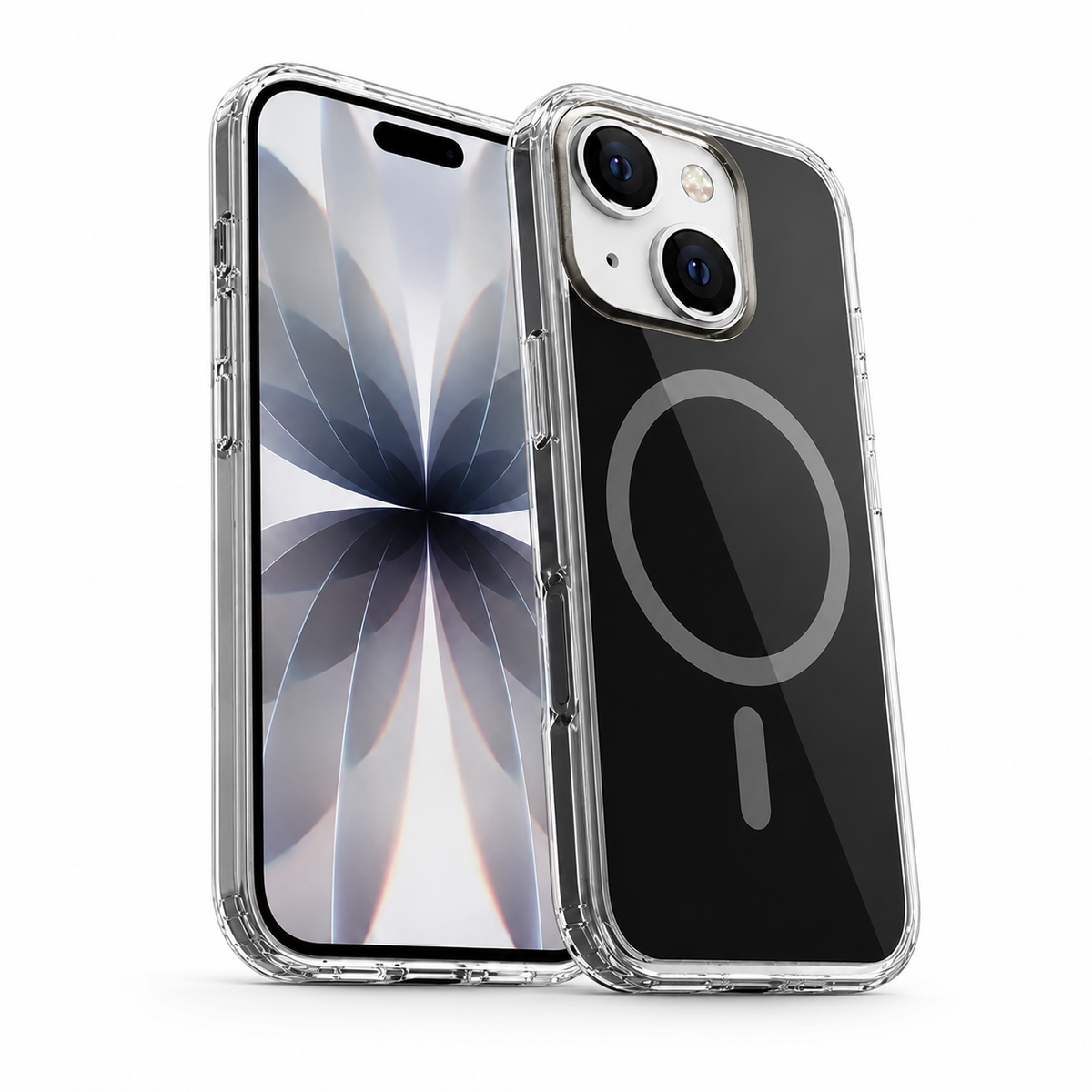 Airloop MagSafe iPhone 14 case with frosted finish, drop protection and wireless charging compatibility