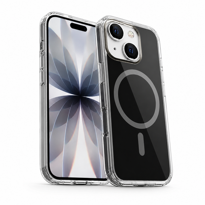 Airloop MagSafe iPhone 14 case with frosted finish, drop protection and wireless charging compatibility