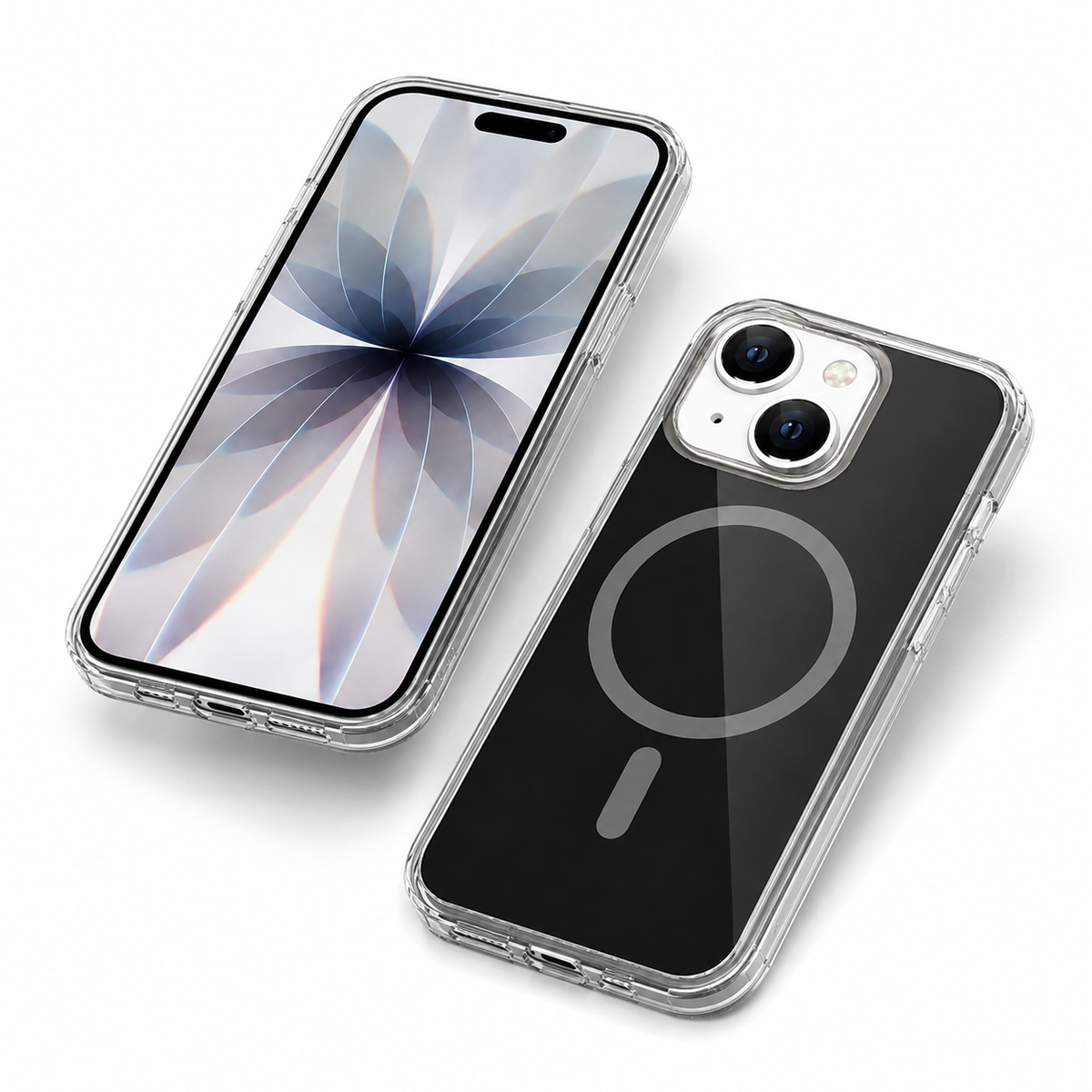 Frosted MagSafe phone case for iPhone 13 with lightweight slim fit and protective camera edges