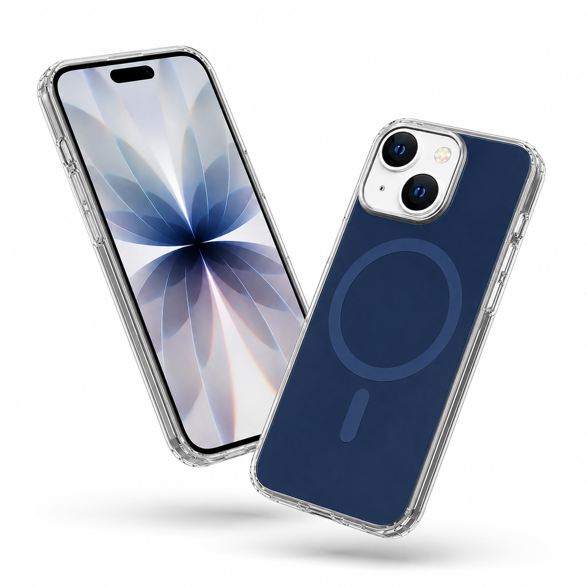 Airloop MagSafe iPhone 14 case with frosted finish, drop protection and wireless charging compatibility