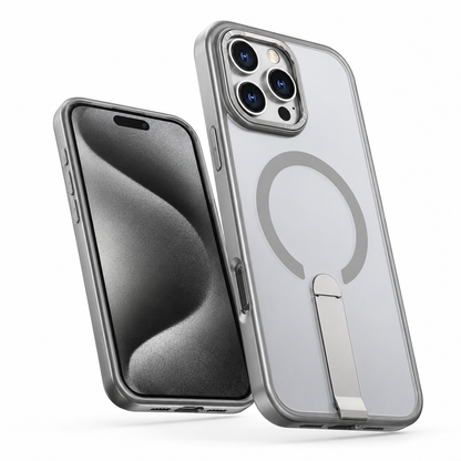 Grey protective iStand phone case for Apple iPhone 16 Pro Max

