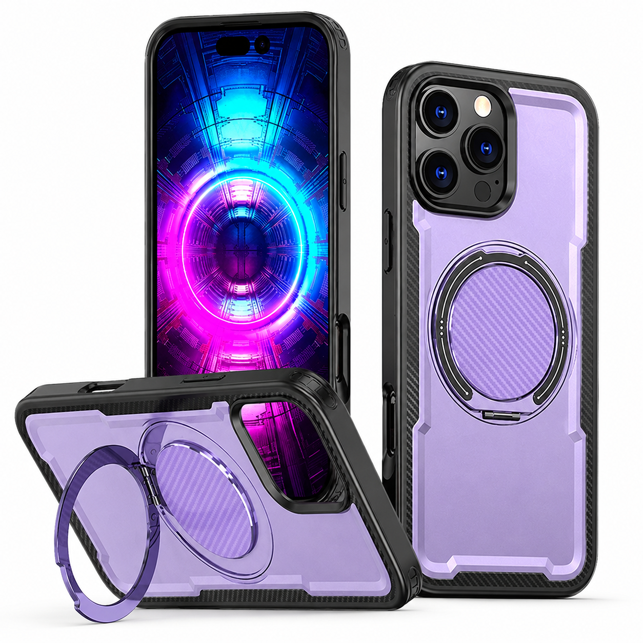 Purple MagSafe Covert case for Apple iPhone 16 Pro Max
