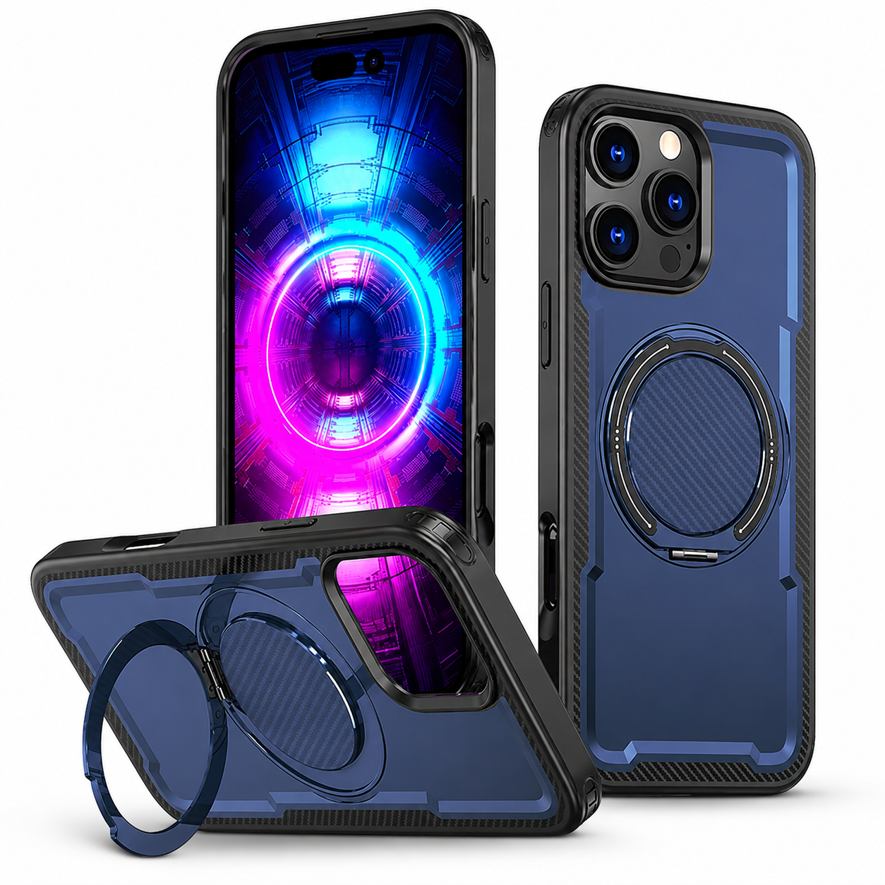 Navy MagSafe Covert case for Apple iPhone 16 Pro Max
