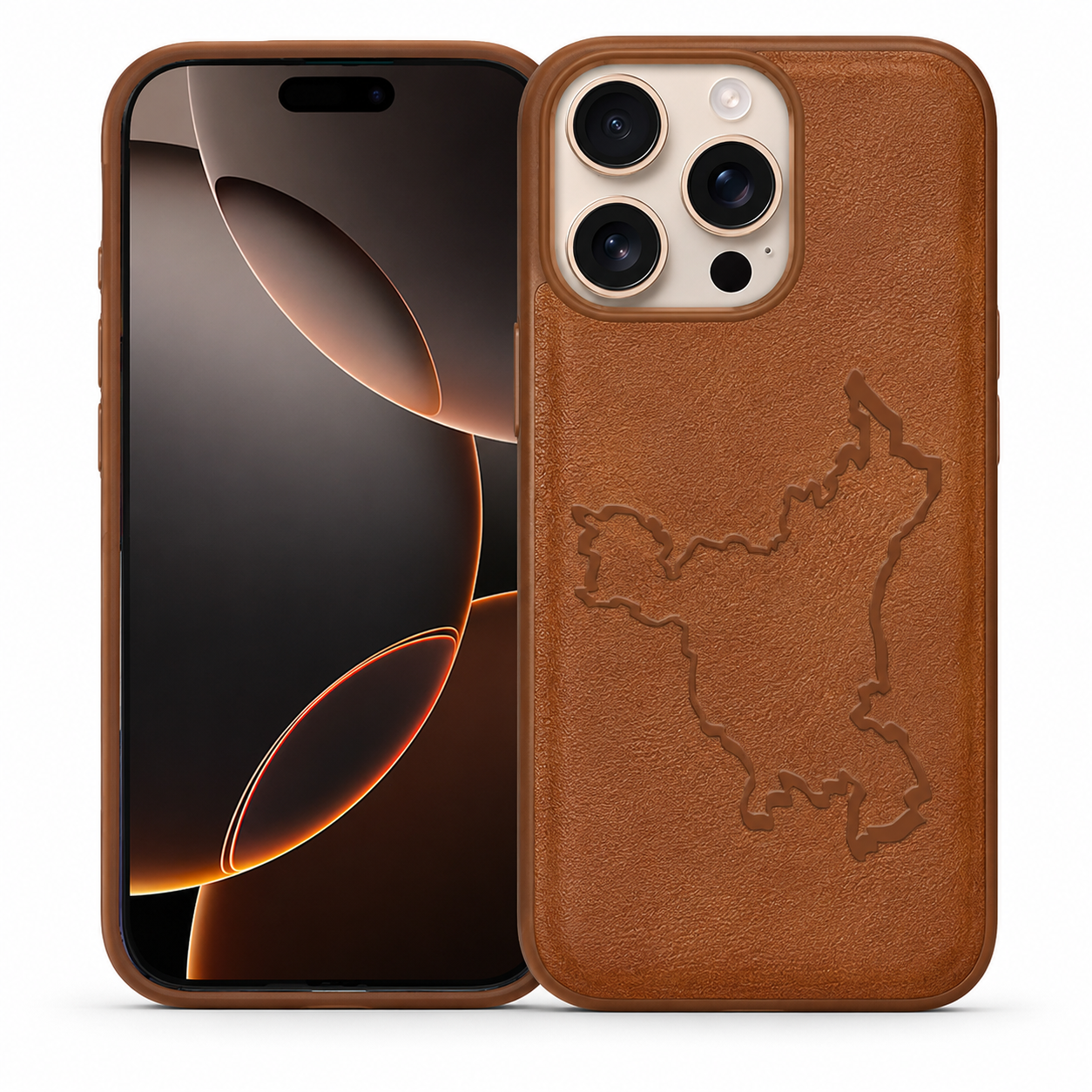 Brown HRY Crafted Case for Apple iPhone 16 Pro Max
