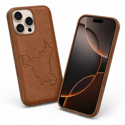 Premium Brown Crafted Phone Case for iPhone 16 Pro Max
