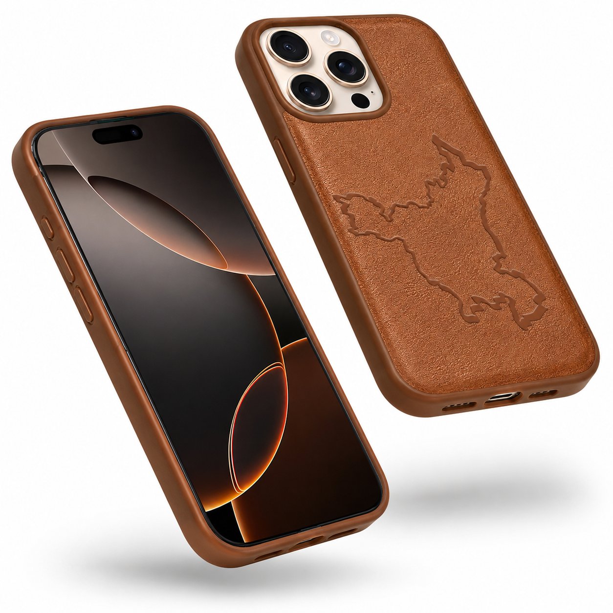 Apple iPhone 16 Pro Max Brown HRY Crafted Protective Case
