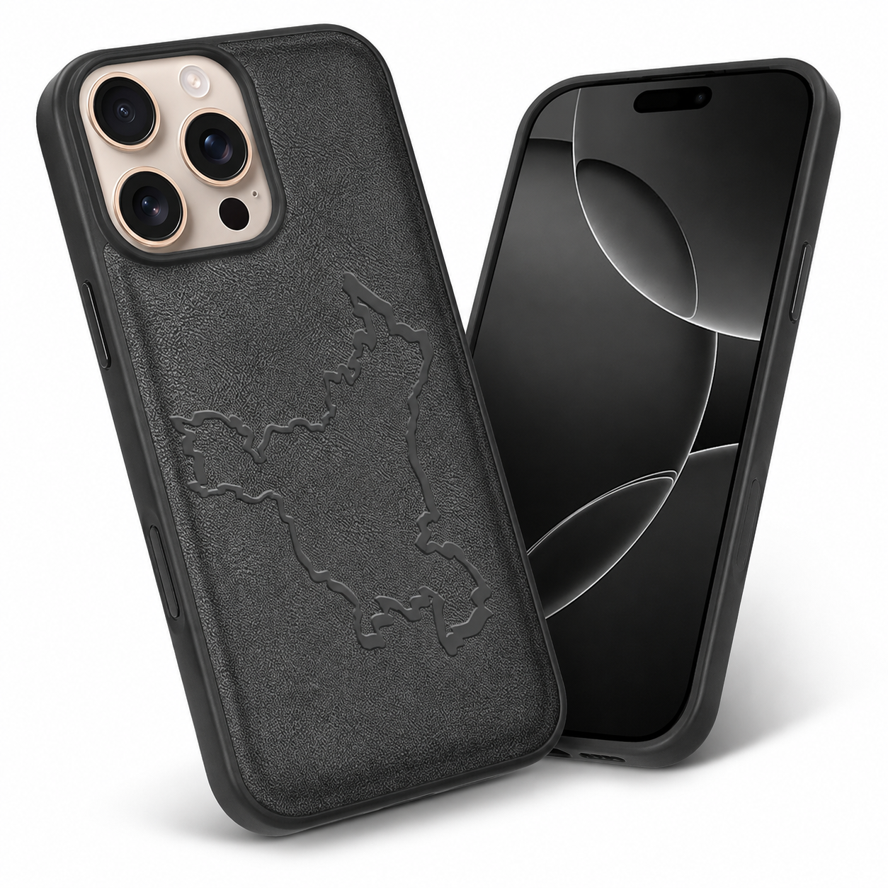 Premium Black Crafted Phone Case for iPhone 16 Pro Max
