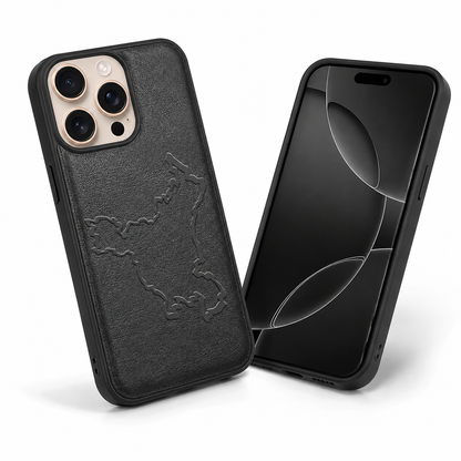 Stylish Black HRY Crafted Case for iPhone 16 Pro Max