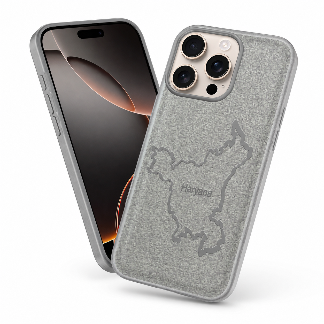 Premium Grey Crafted Phone Case for iPhone 16 Pro Max
