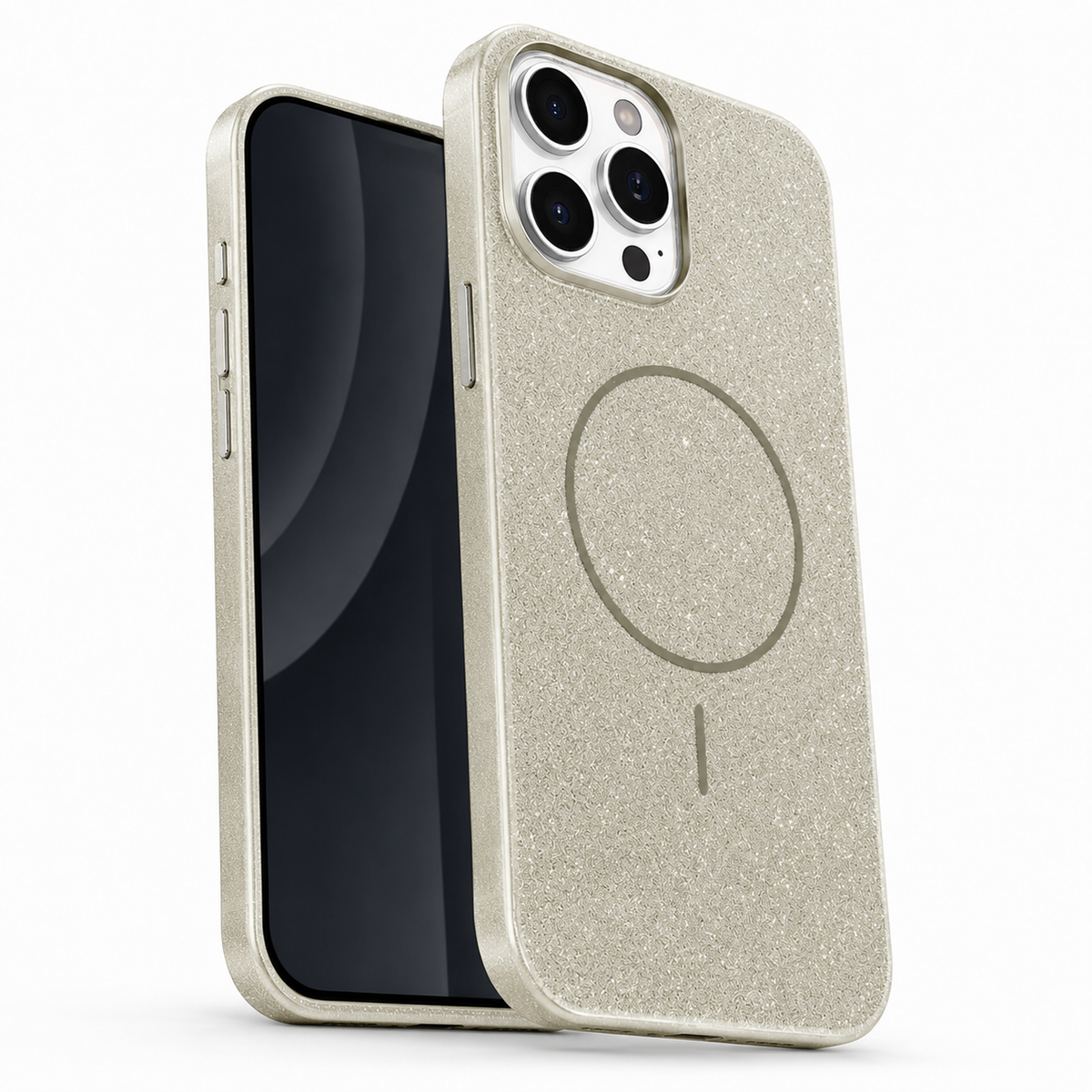 Glitsy MagSafe Case for Apple iPhone 13 Pro - Grey - close-up design view
