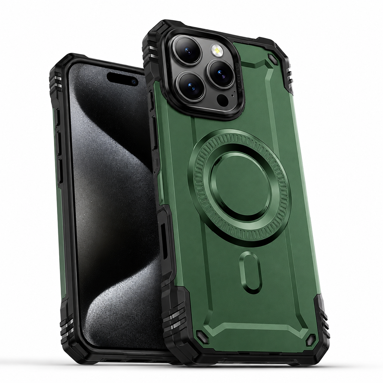 Fuse Edge Green Magsafe Case for Apple iPhone 16 Pro Max side view
