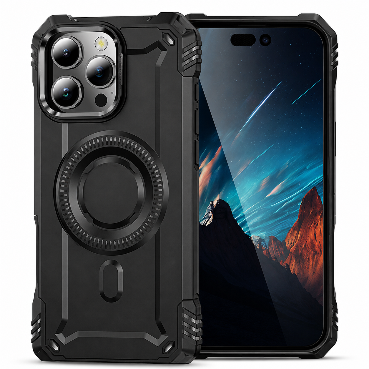 Apple iPhone 16 Pro Max Black Fuse Edge Magsafe protective case
