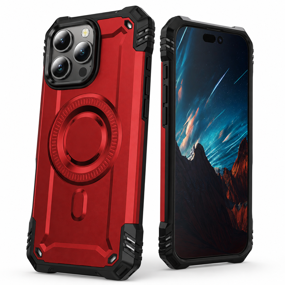 Fuse Edge MagSafe Case for Apple iPhone 13 Pro Max - Red - angled product view