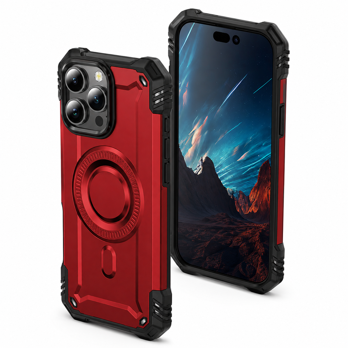 Fuse Edge MagSafe Case for Apple iPhone 14 Pro Max - Red - close-up design view