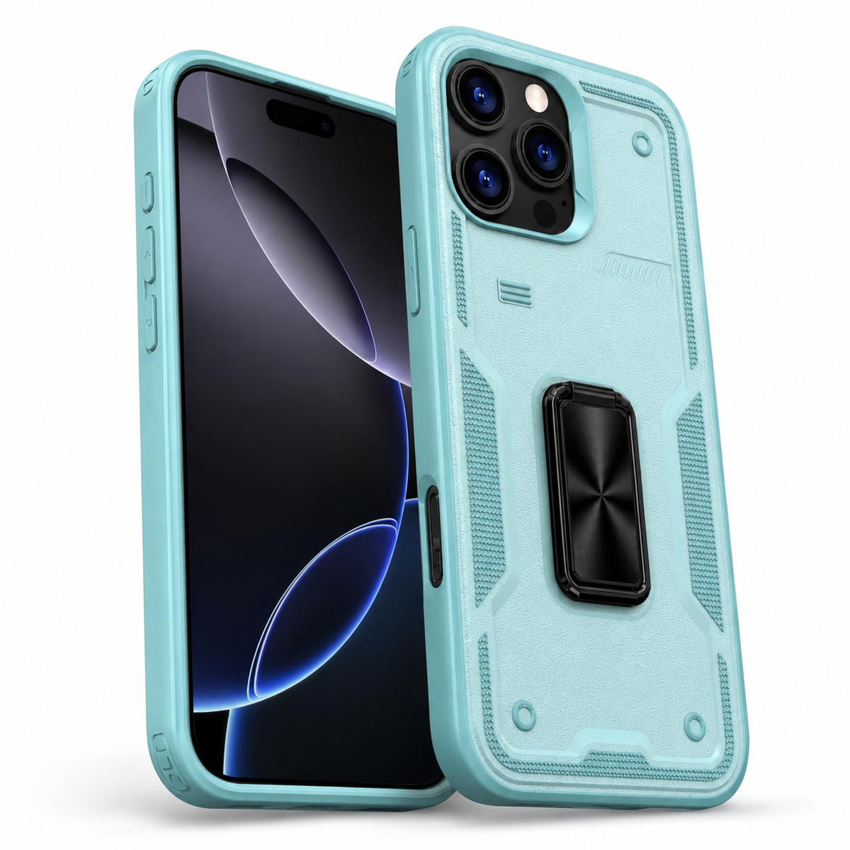 Adventure Ring Case for Apple iPhone 13 Pro Max - Teal - close-up design view