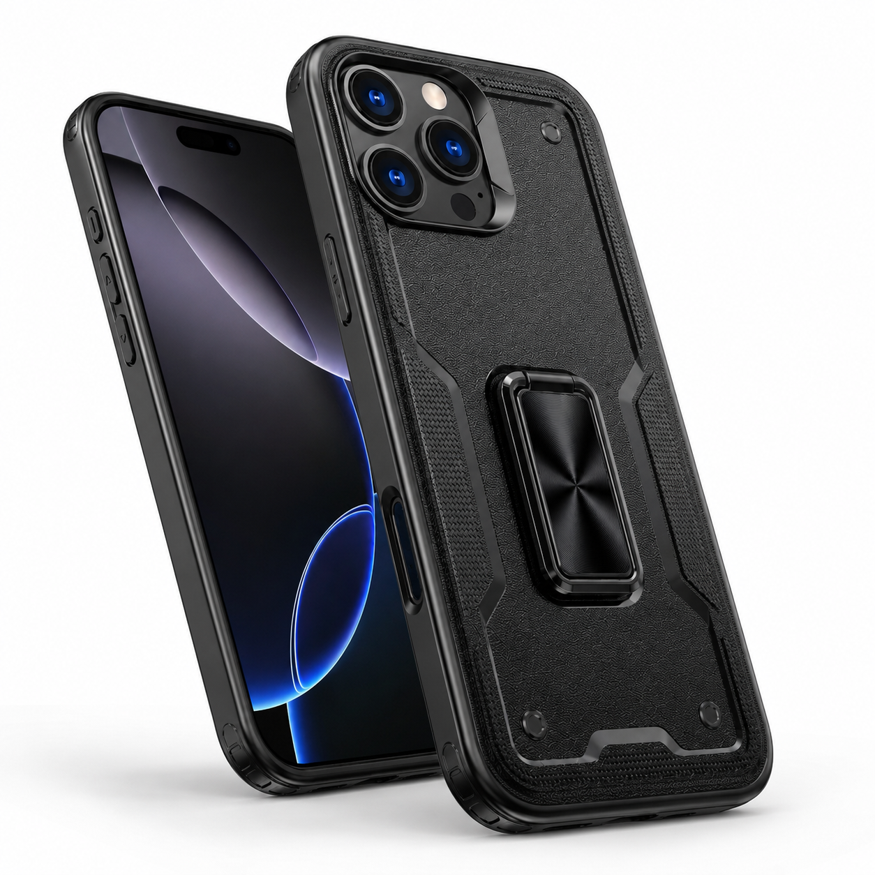 Apple iPhone 16 Pro Max Black Adventure Ring protective case
