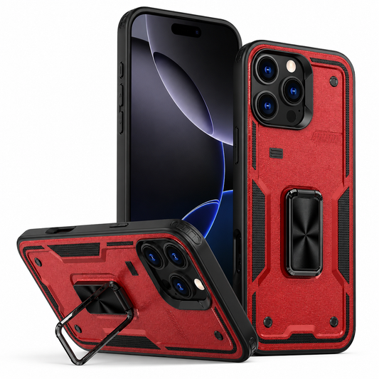 Red Adventure Ring Case for Apple iPhone 16 Pro Max back view
