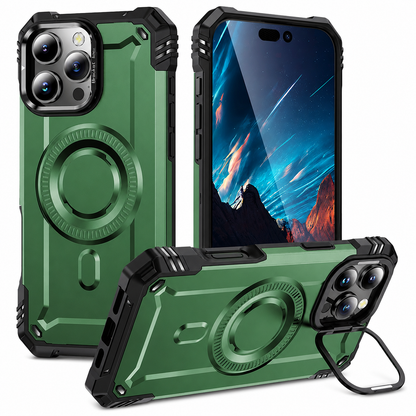Green Fuse Edge Magsafe Case for Apple iPhone 16 Pro Max back view
