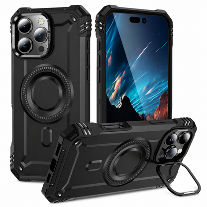 Black Fuse Edge Magsafe Case for Apple iPhone 16 Pro Max back view
